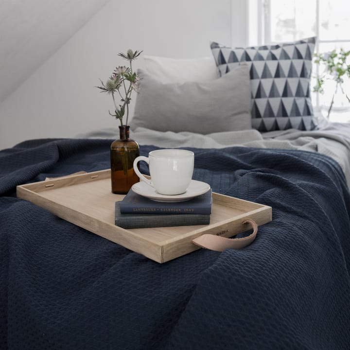 Kimono bed spread 139x260 cm - storm blue - Scandi Living