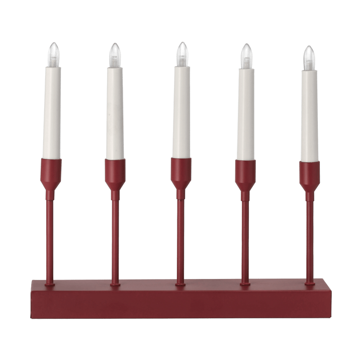 Kindle portable advent candlestick 30 cm - Dark red - Scandi Living