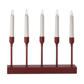 Kindle portable advent candlestick 30 cm - Dark red - Scandi Living
