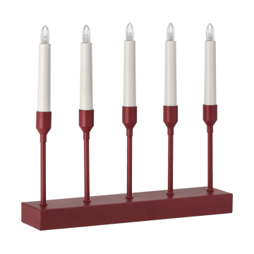 Kindle portable advent candlestick 30 cm - Dark red - Scandi Living
