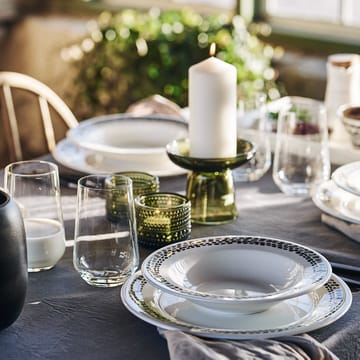 Klappersten plate 28 cm 4-pack - black and white - Scandi Living