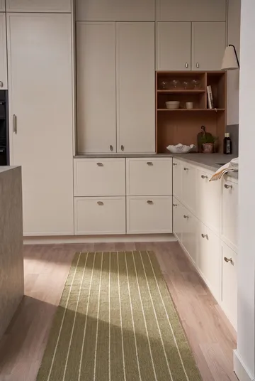 Lane runner rug - Olive green, 70x150 cm - Scandi Living