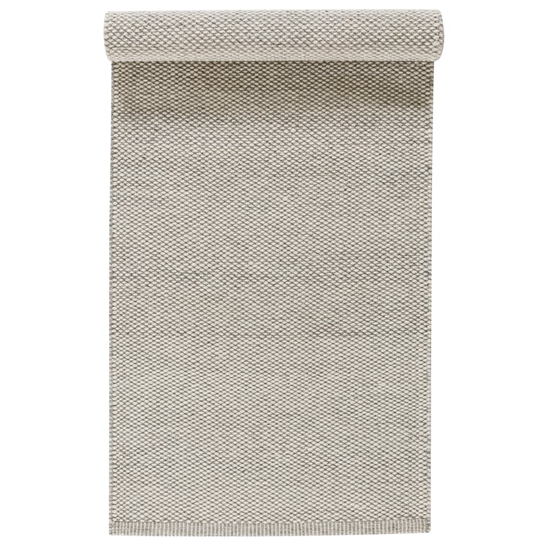 Scandi Living Lea wool rug natural white 80x240 cm