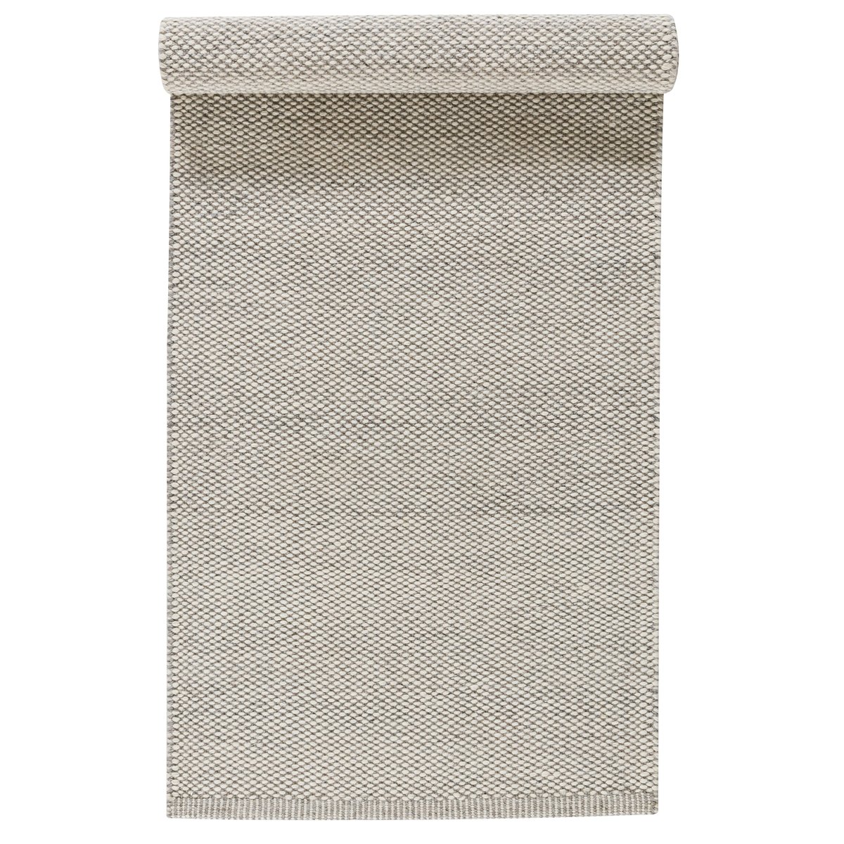 Scandi Living Lea wool rug natural white 80x240 cm