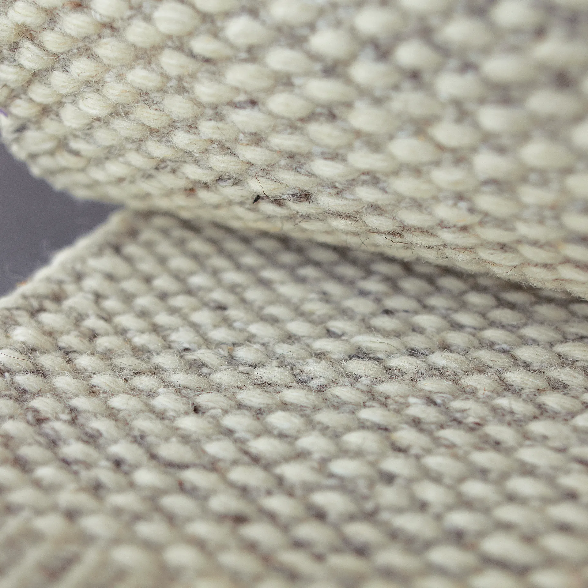 Lea wool rug natural white, 80x240 cm Scandi Living