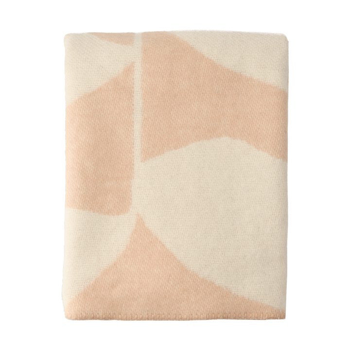 Leaf wool throw 130x180 cm - Peach - Scandi Living
