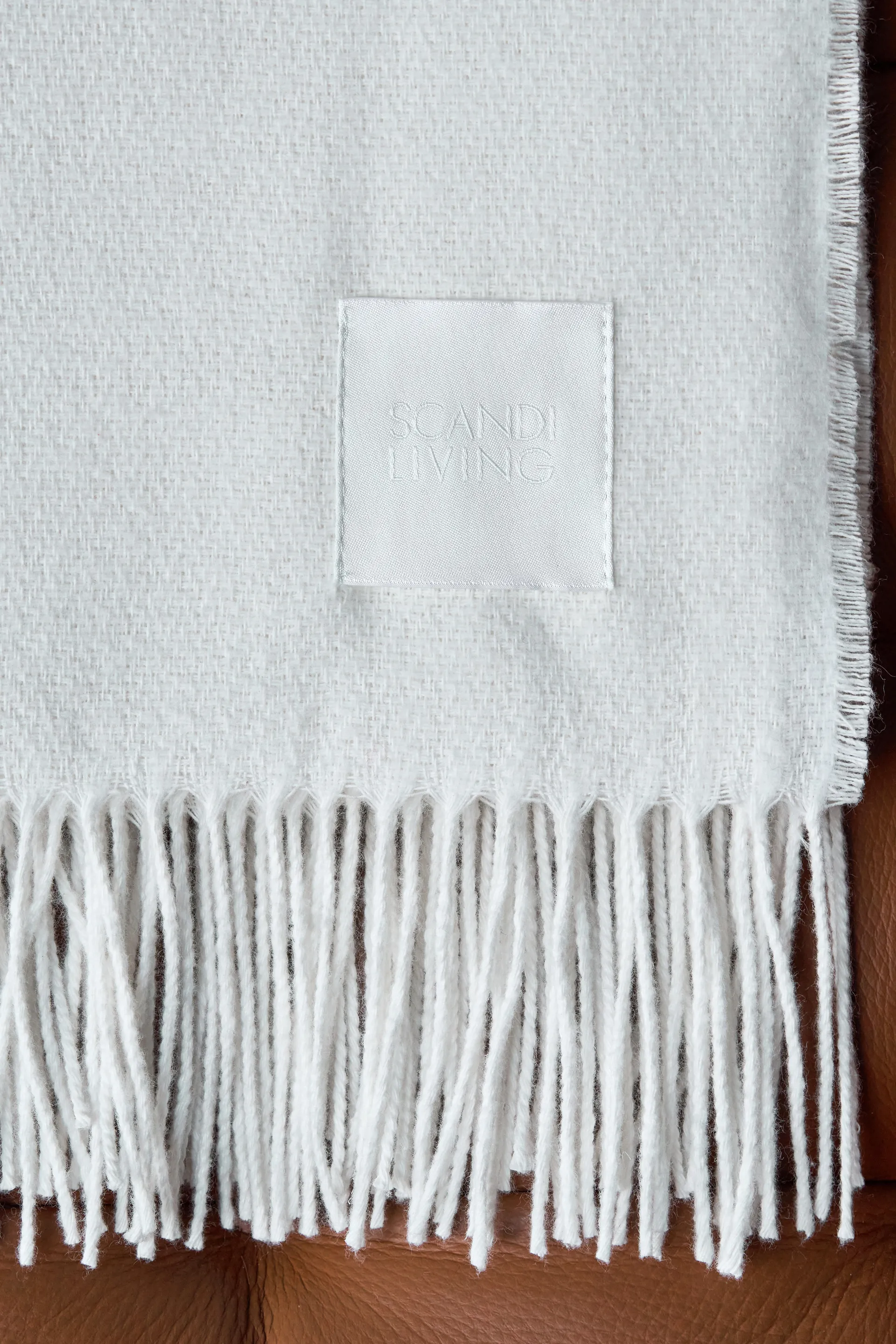 Loom cotton throw 125x170 cm, Birch Scandi Living