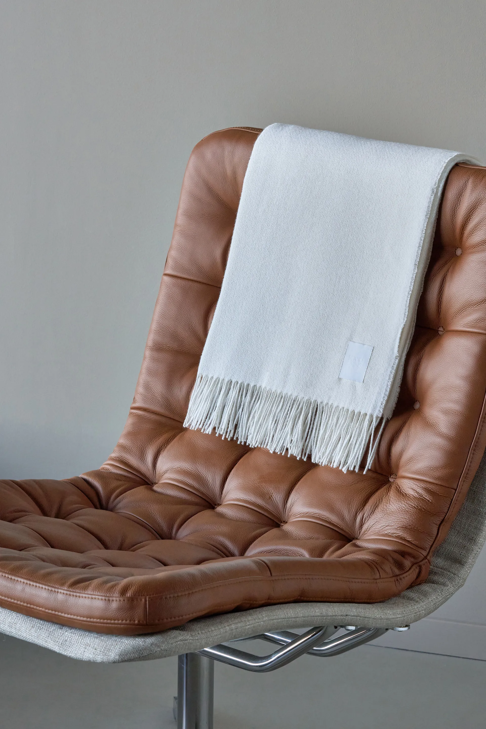 Loom cotton throw 125x170 cm, Birch Scandi Living