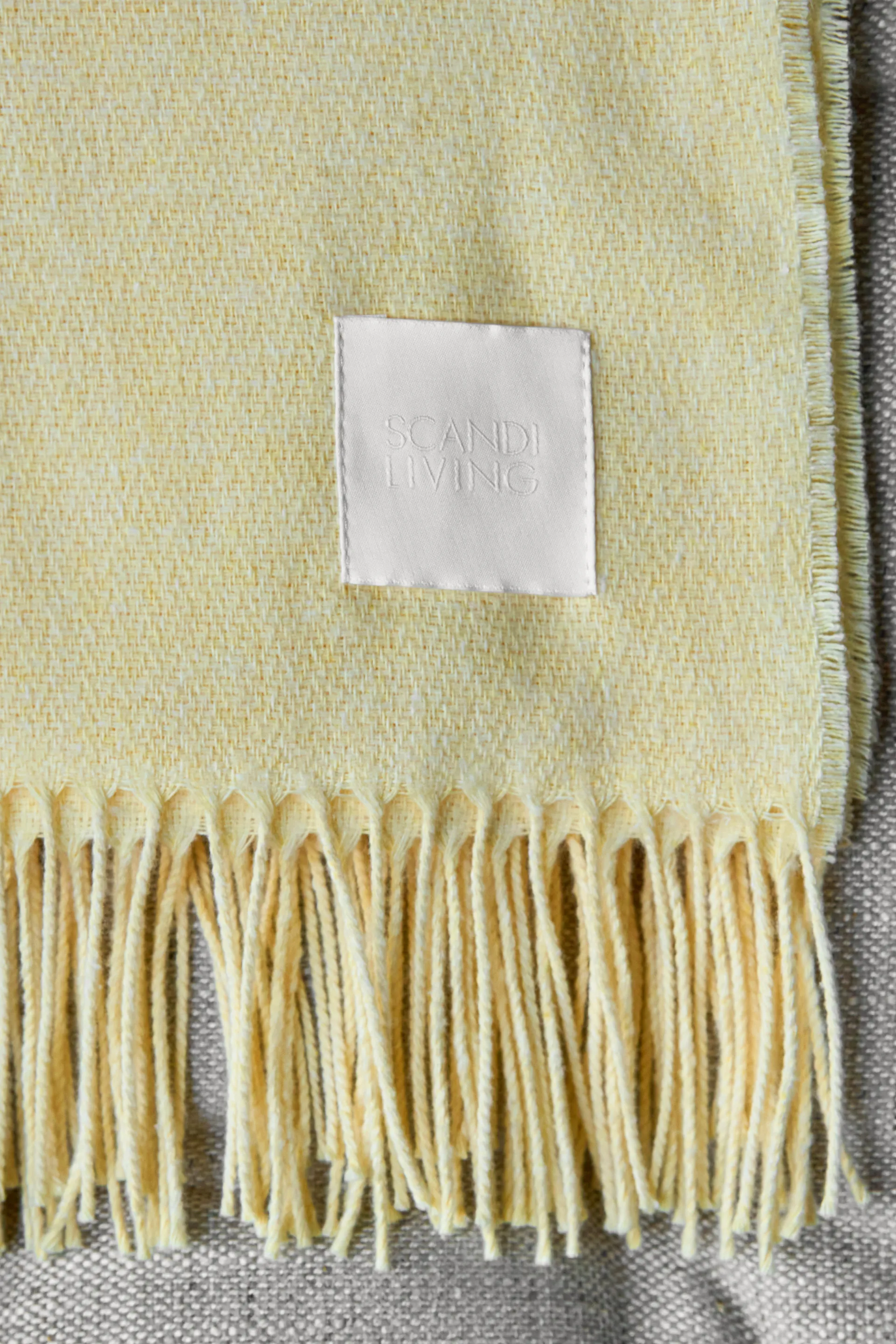 Loom cotton throw 125x170 cm, Buttercream Scandi Living