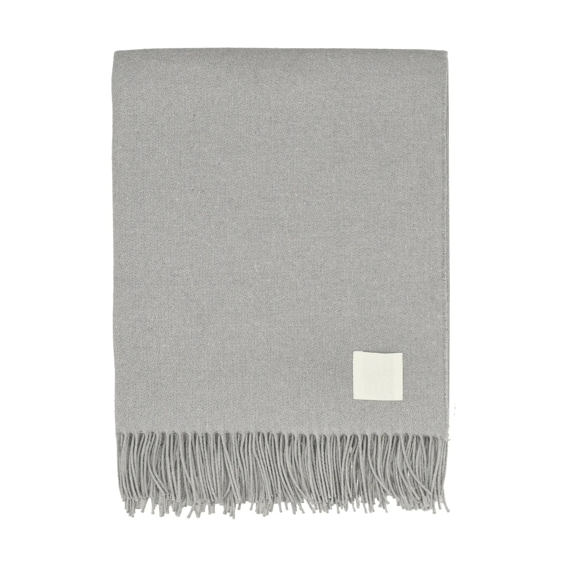 Loom cotton throw 125x170 cm, Fog Scandi Living