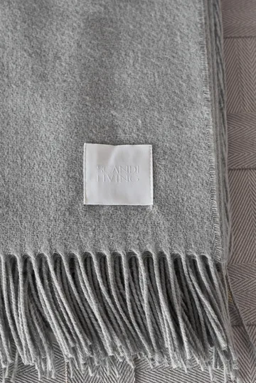 Loom cotton throw 125x170 cm - Fog - Scandi Living