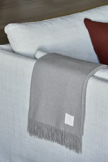 Loom cotton throw 125x170 cm - Fog - Scandi Living