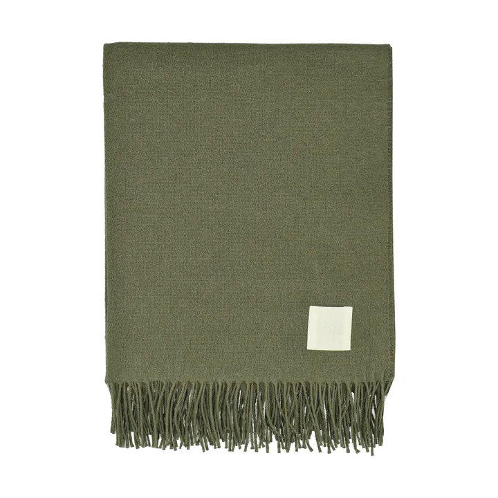 Loom cotton throw 125x170 cm - Khaki - Scandi Living