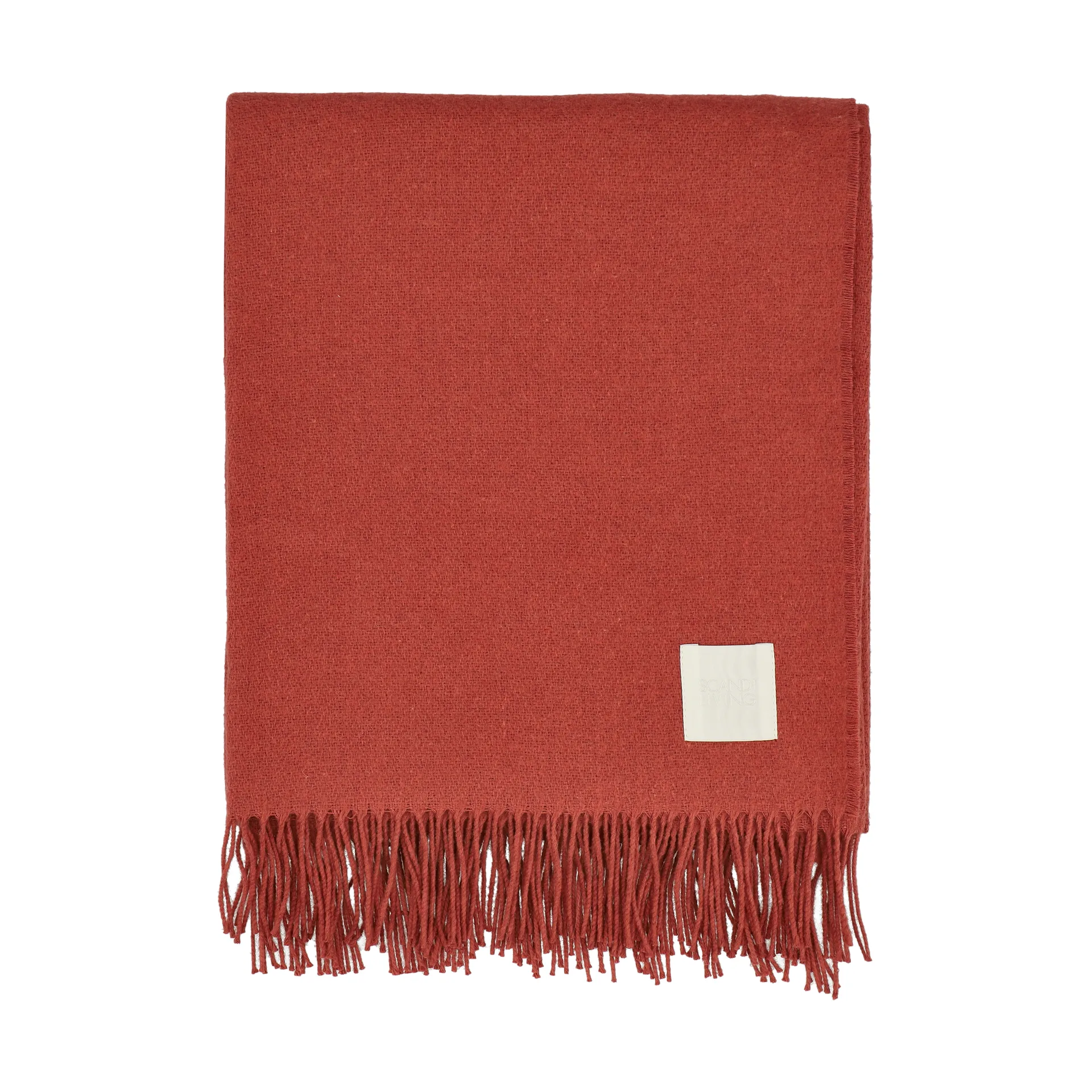 Loom cotton throw 125x170 cm, Rust Scandi Living