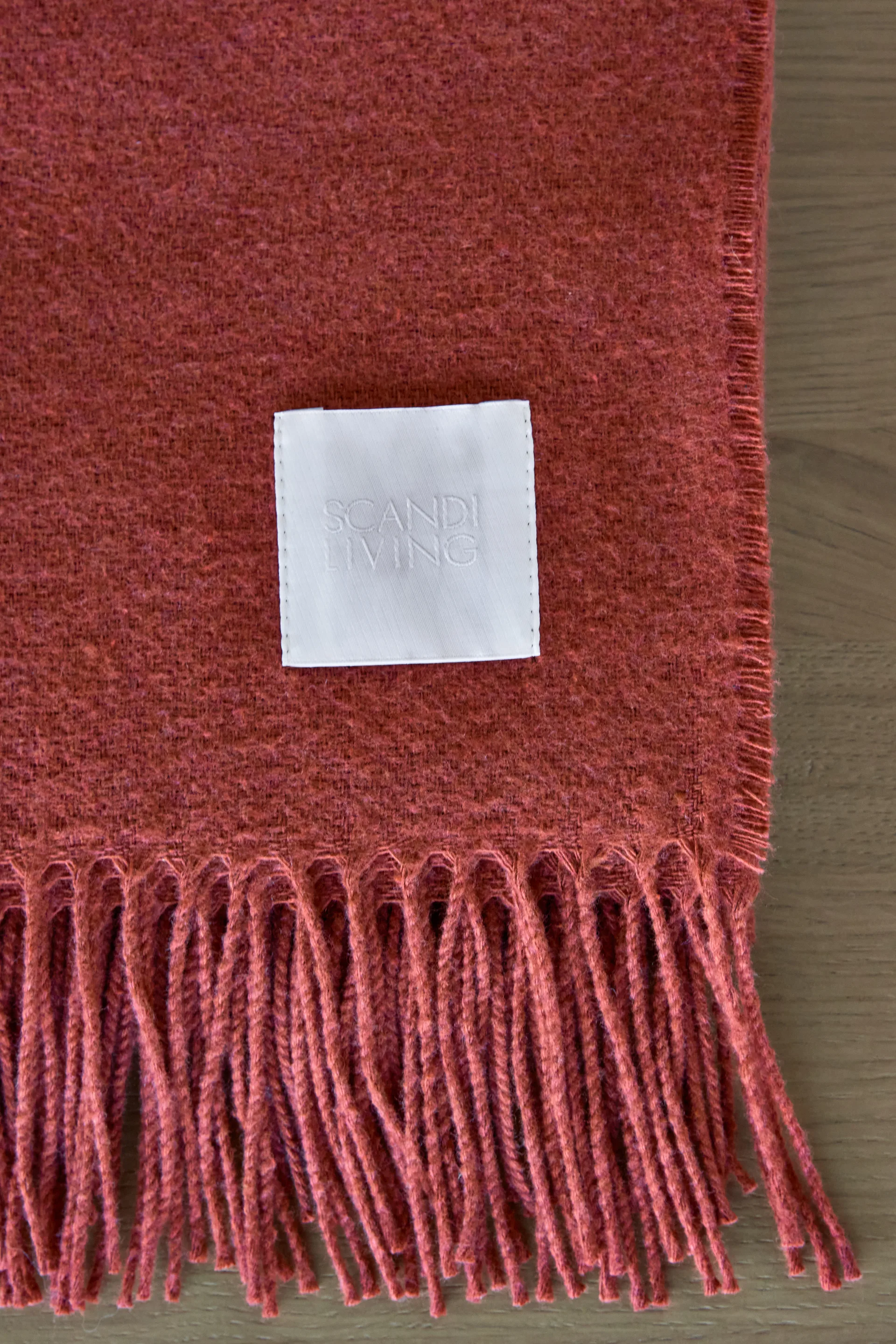 Loom cotton throw 125x170 cm, Rust Scandi Living