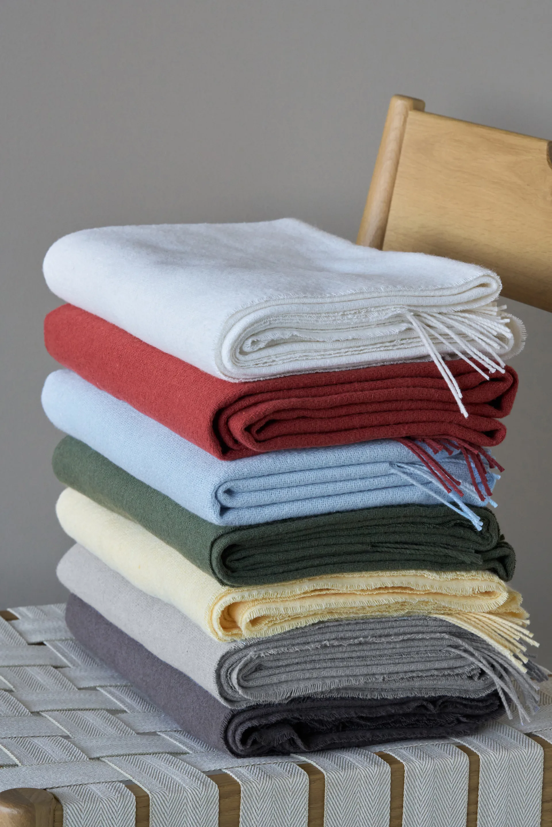 Loom cotton throw 125x170 cm, Rust Scandi Living