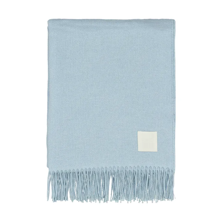 Loom cotton throw 125x170 cm - Sky blue - Scandi Living
