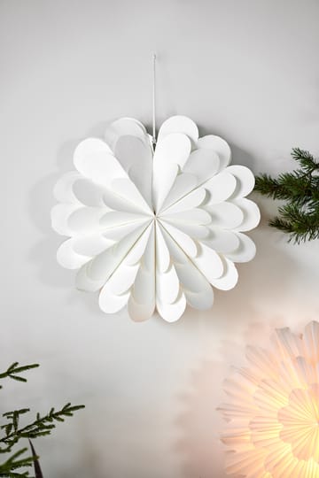 Lucia Christmas star 45 cm - White - Scandi Living