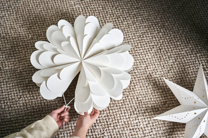 Lucia Christmas star 45 cm, White Scandi Living