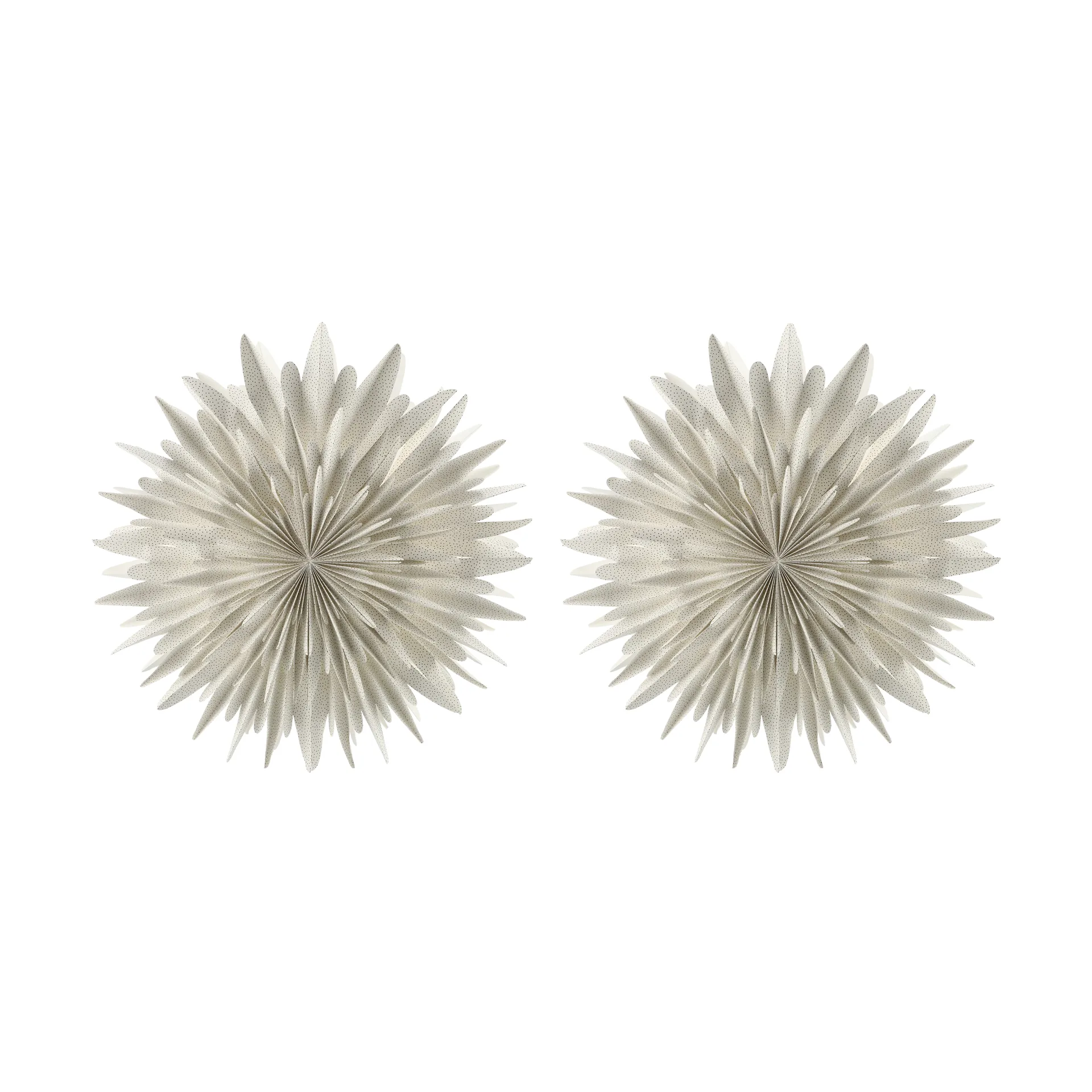 Luna advent star Ø80 cm 2-pack - White with dots,  Scandi Living
