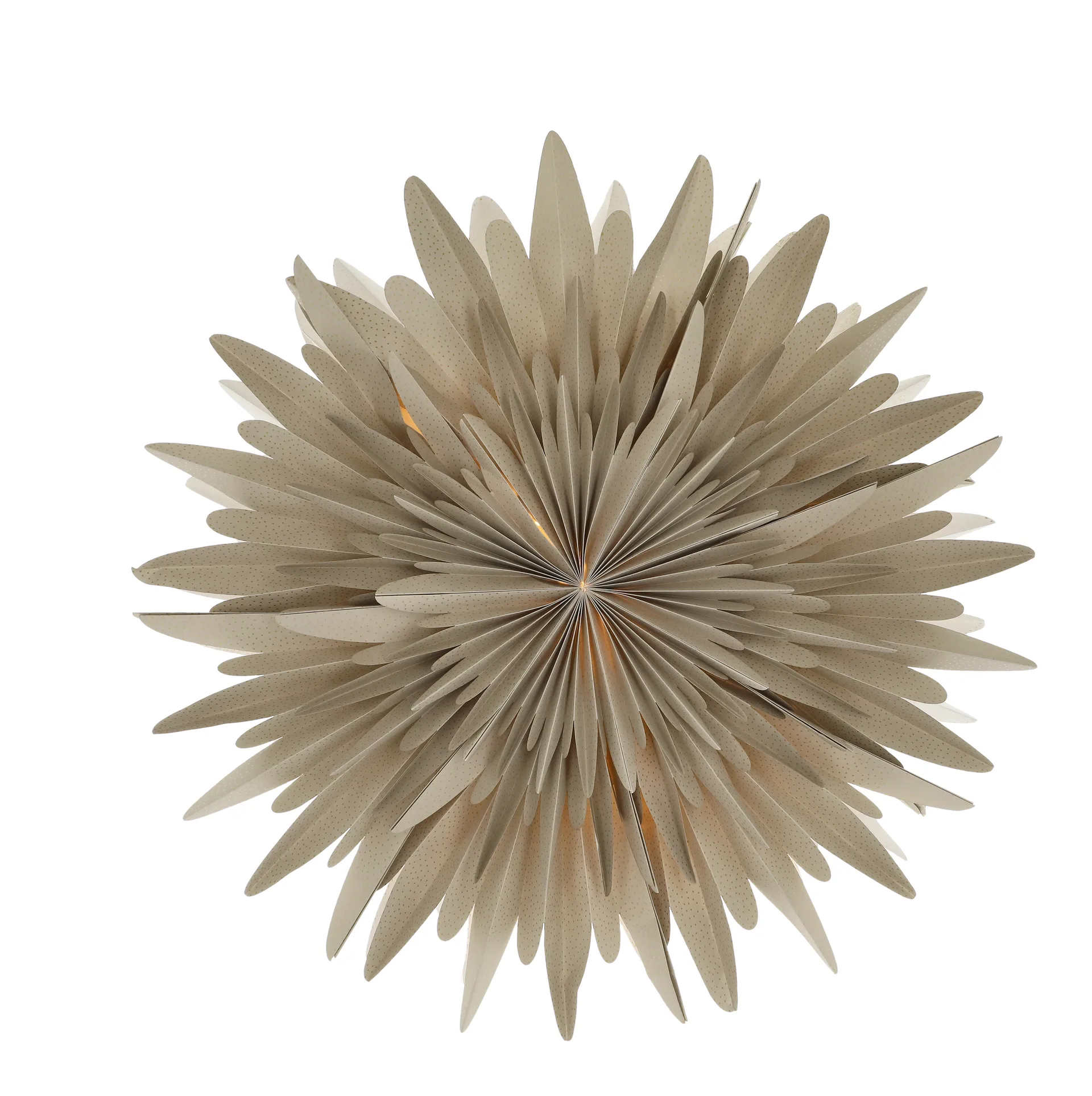 Luna advent star beige with dots, 60 cm Scandi Living