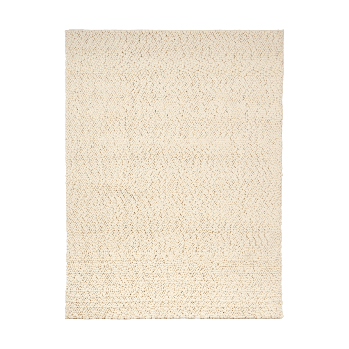 Scandi Living Mire wool rug natural white 170x240 cm