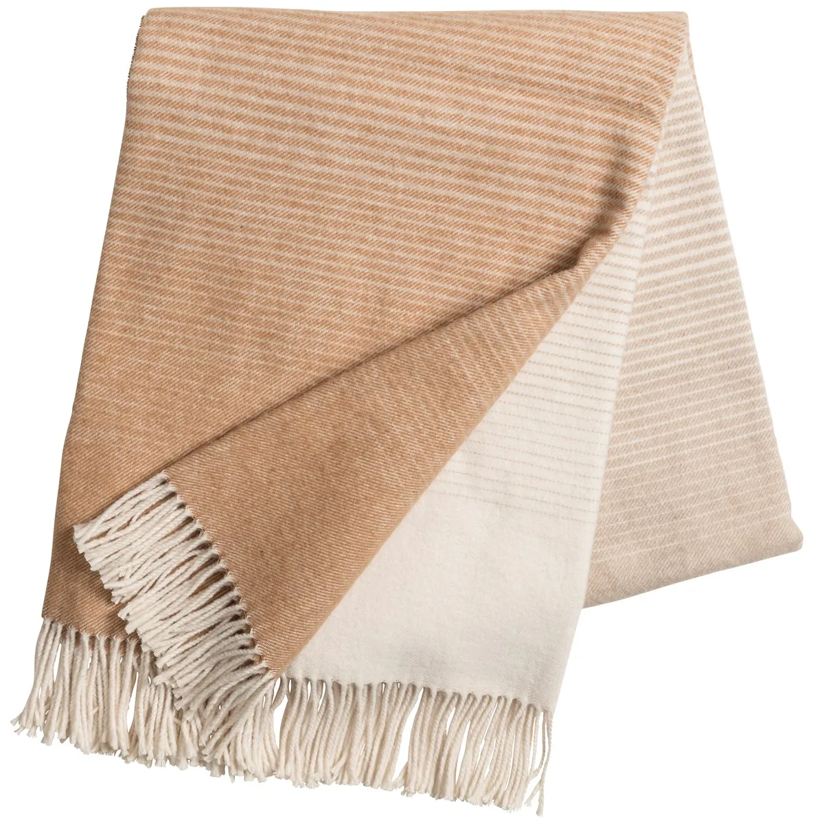Scandi Living Mist cotton blanket sand | Scandinavian Design | Cotton blankets & throws | Beige