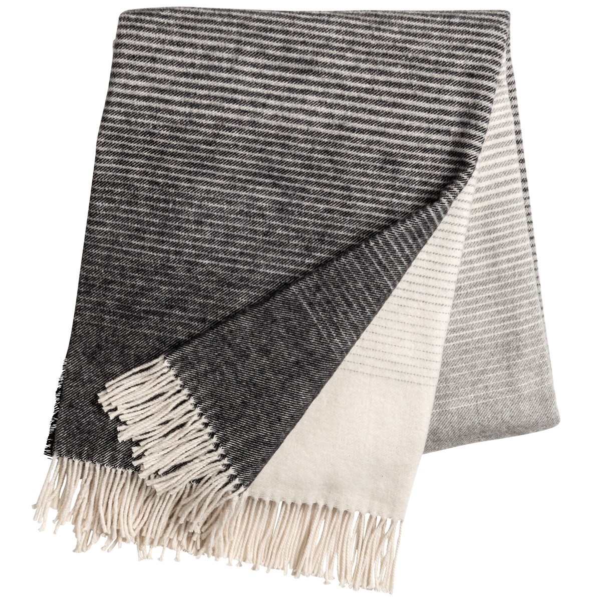 Scandi Living Mist cotton blanket stone | Scandinavian Design | Cotton blankets & throws | Grey