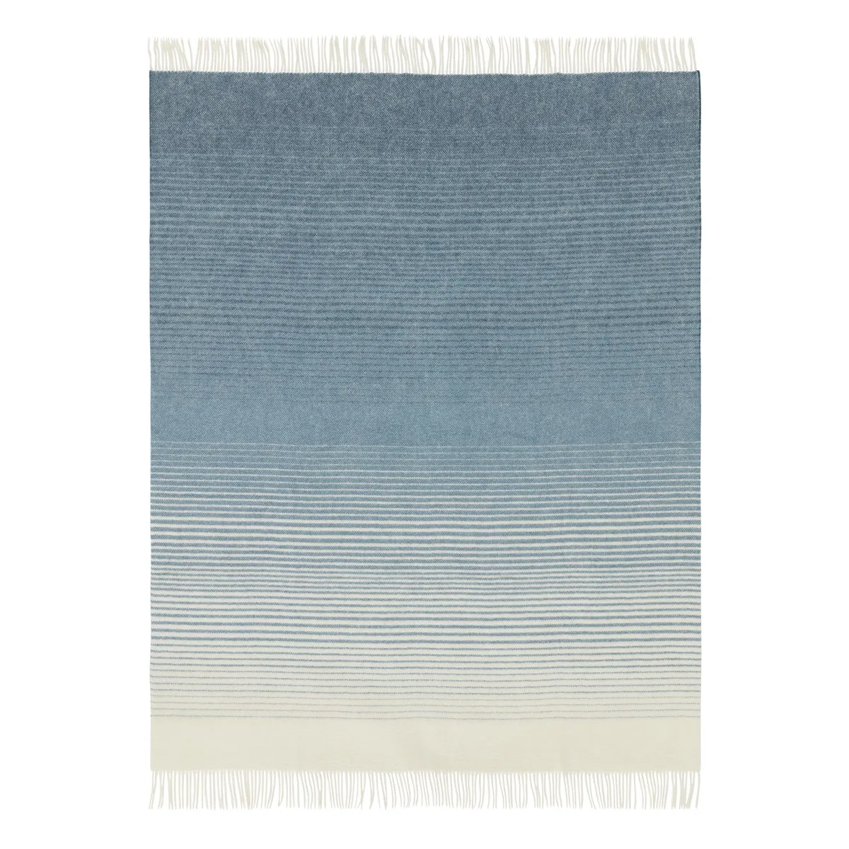 Mist wool throw, pale blue Scandi Living