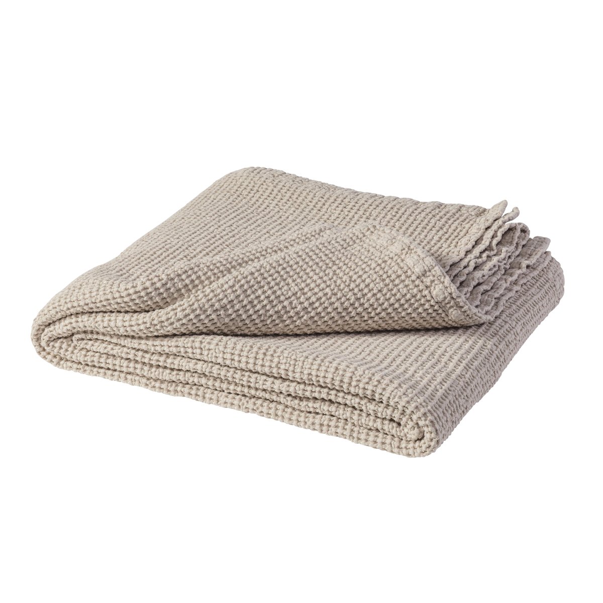 Scandi Living Moss bed spread 260x260 cm beige | Scandinavian Design | Bedspreads & throws | Beige