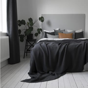 Moss bed spread 260x260 cm - charcoal (grey) - Scandi Living