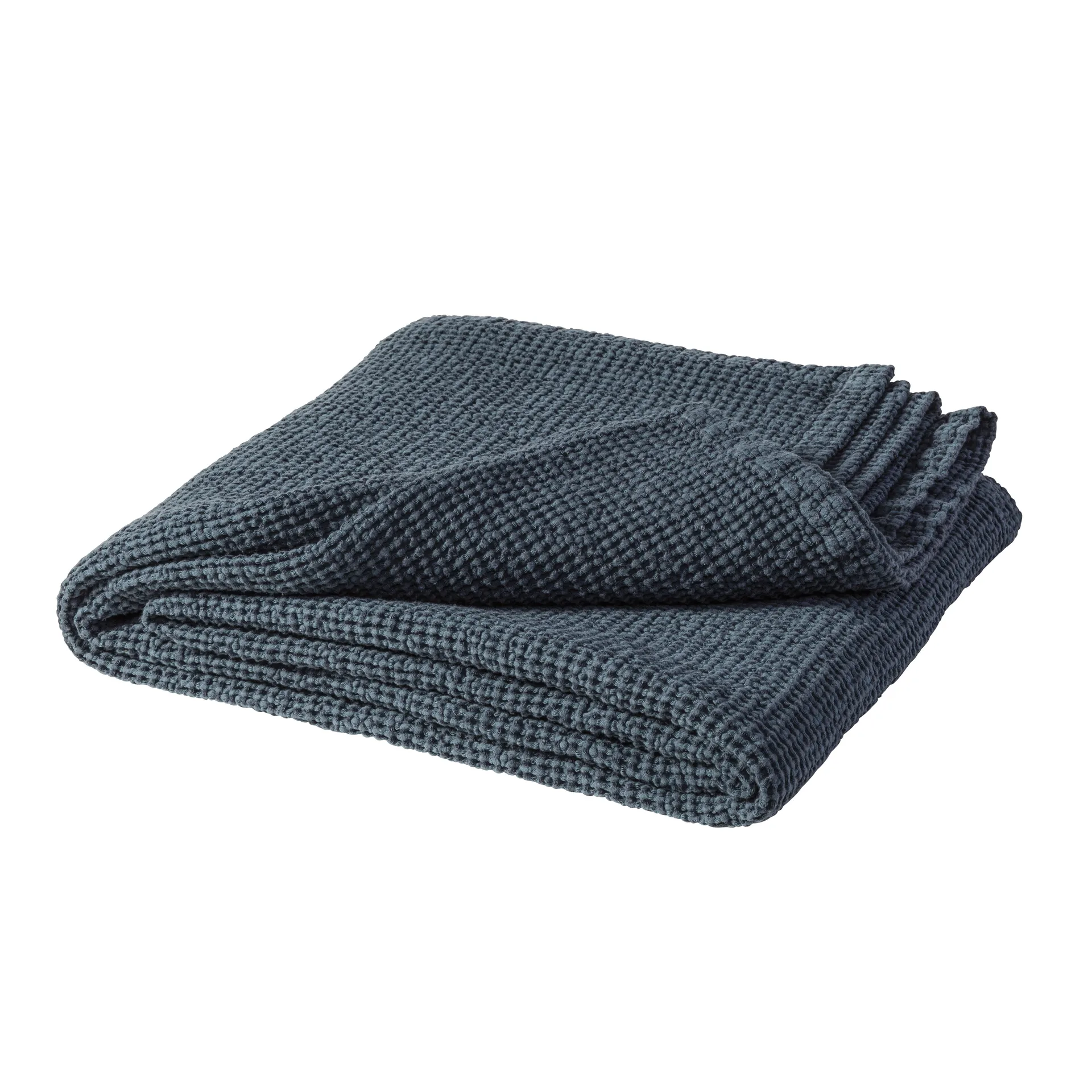 Moss bed spread 260x260 cm, storm blue Scandi Living