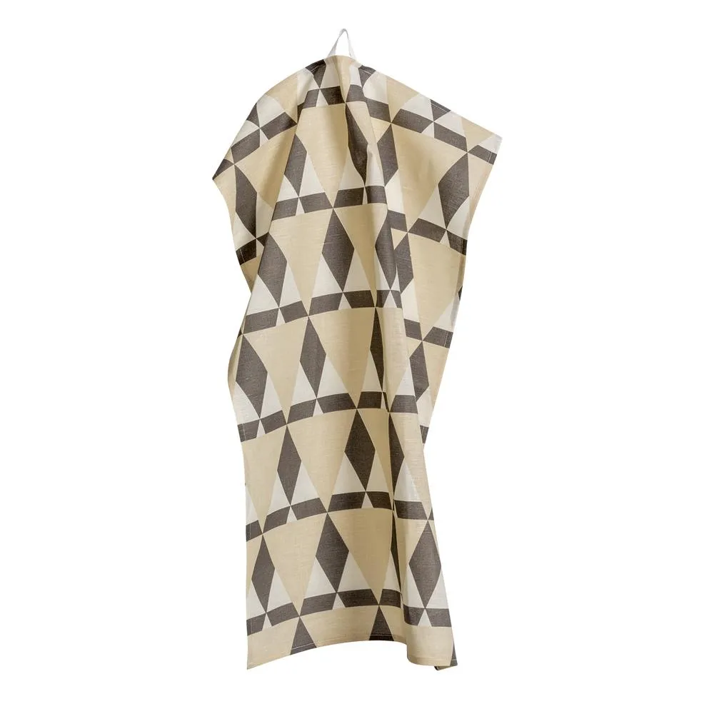 Mountains kitchen towel, macadamia (beige) Scandi Living