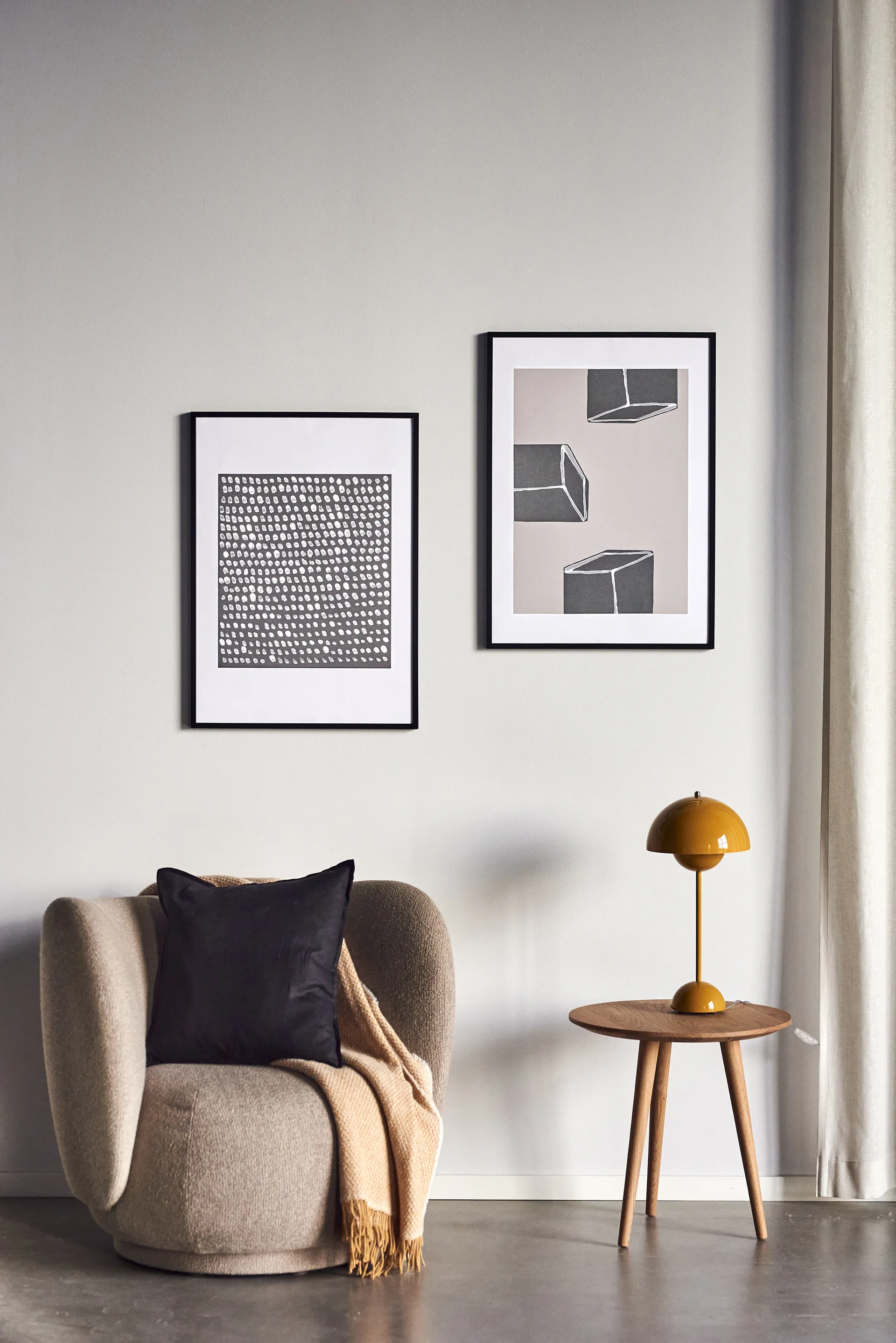 Multitude poster grey, 50x70 cm Scandi Living