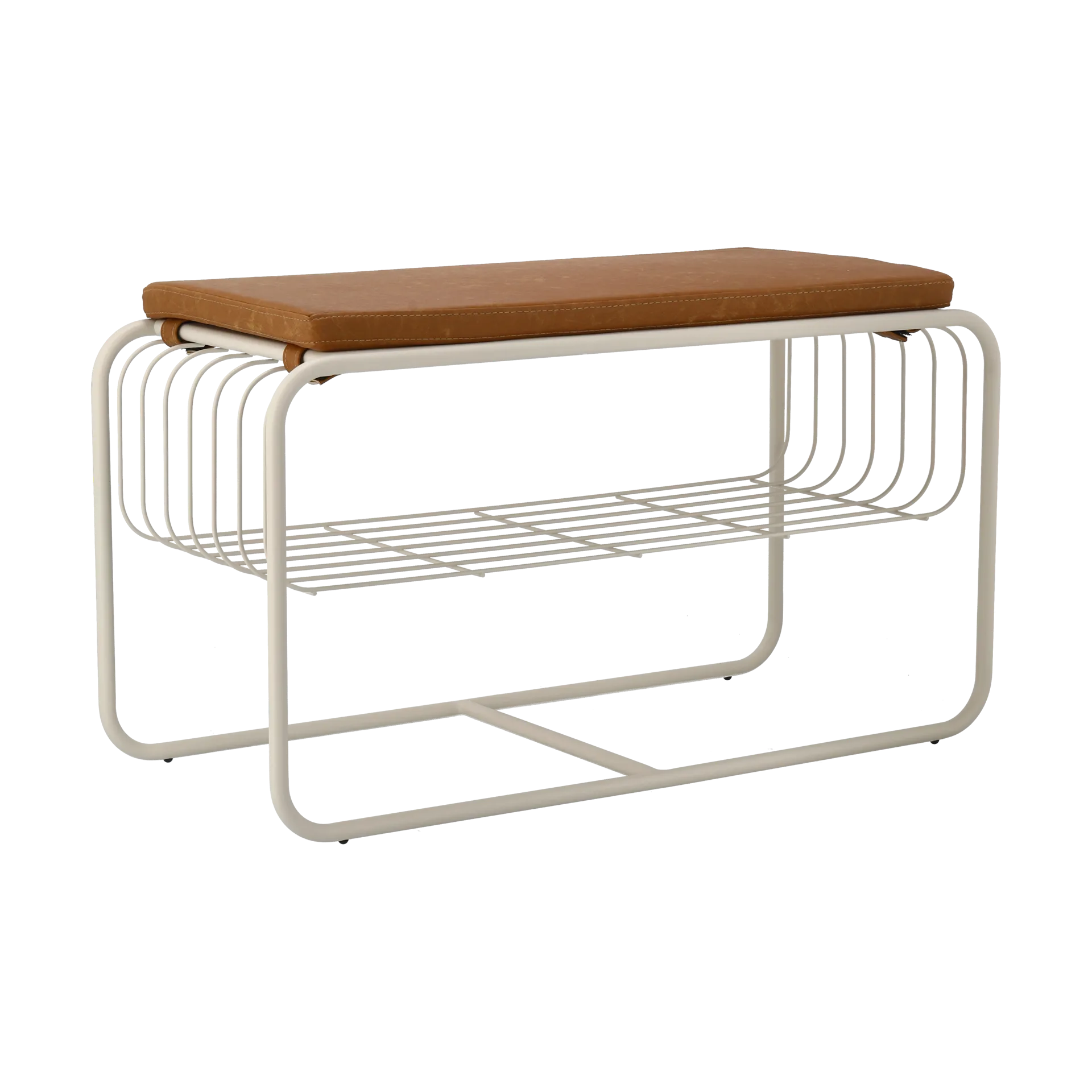 Nod bench/shoe rack 80x36x42 cm, Beige Scandi Living