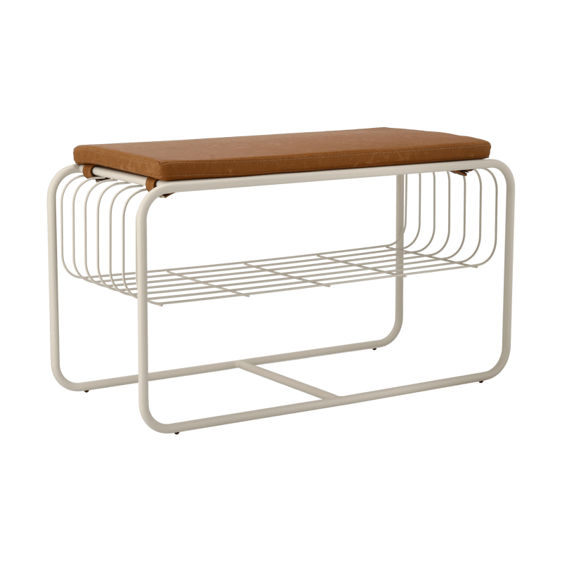 Scandi Living Nod bench/shoe rack 80x36x42 cm Beige