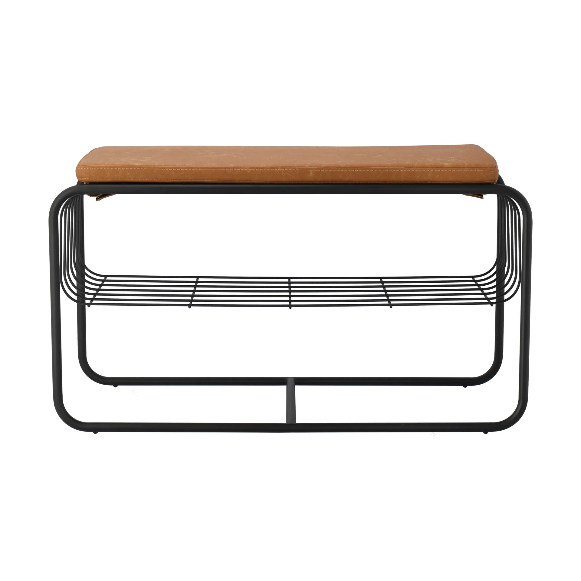 Nod bench/shoe rack 80x36x42 cm, Black Scandi Living