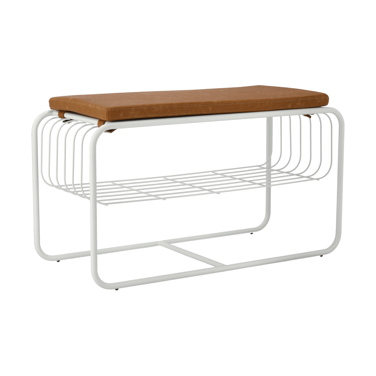Scandi Living Nod bench/shoe rack 80x36x42 cm White