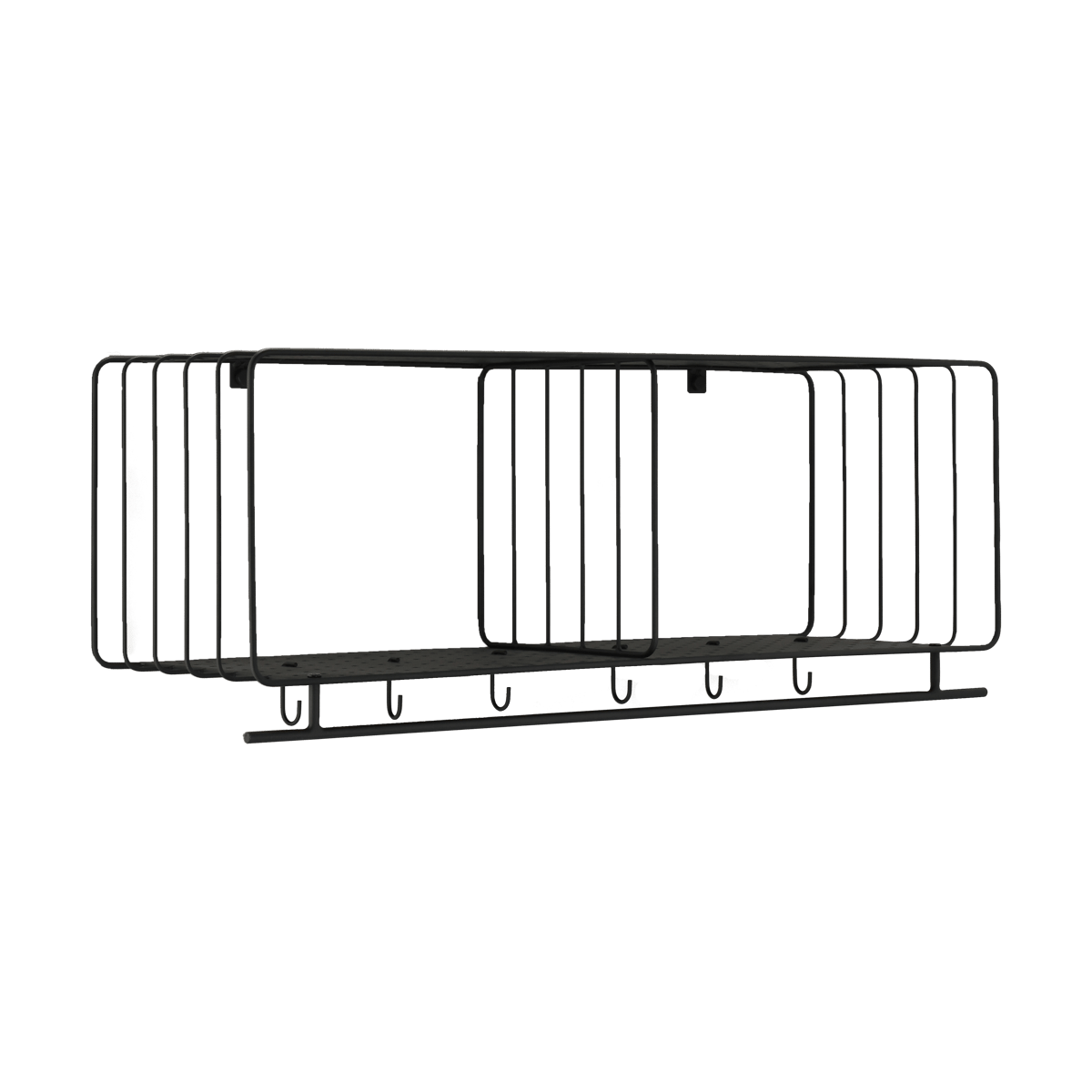 Scandi Living Nod hat rack 90 cm Black | Scandinavian Design | Hat Racks & Hat Shelves | Black