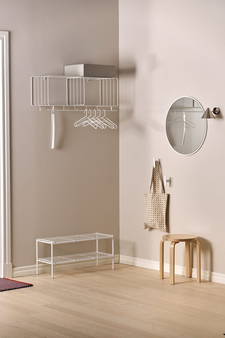 Nod shoe rack 80x30x37 cm, White Scandi Living
