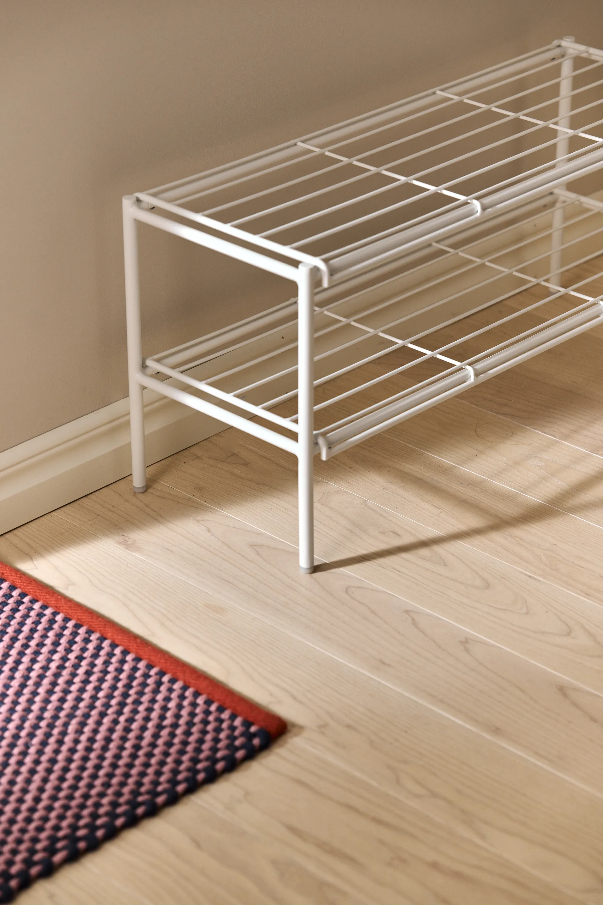 Nod shoe rack 80x30x37 cm, White Scandi Living