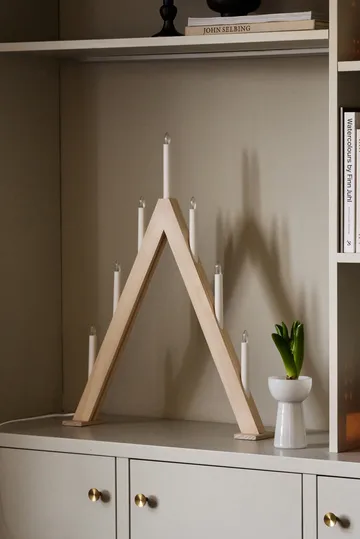 Nord advent candelabra 60 cm - White stained - Scandi Living