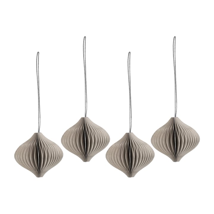 Onion baubles 4-pack - Beige - Scandi Living