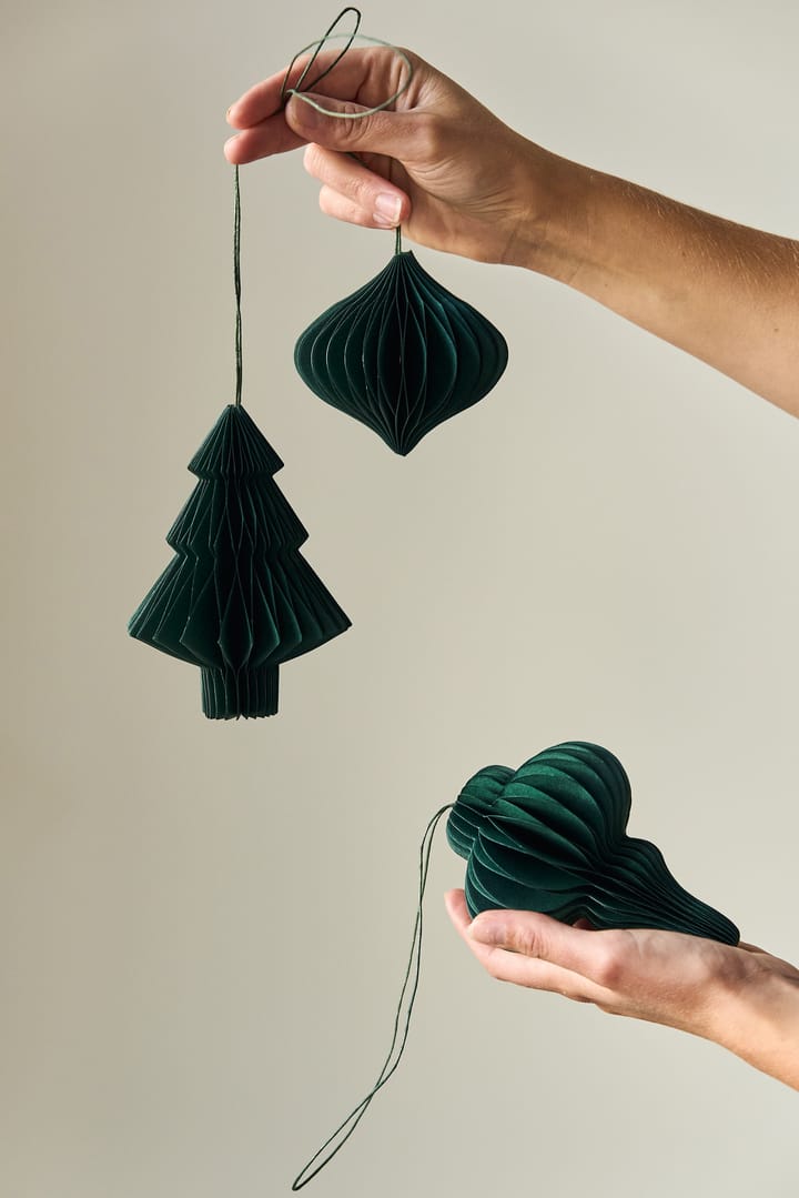 Onion baubles 4-pack - Forest Green - Scandi Living