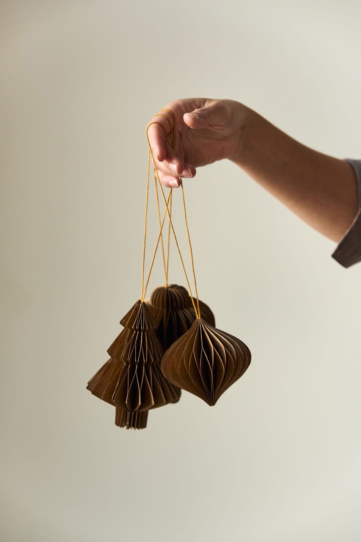 Onion baubles 4-pack, Natural Scandi Living