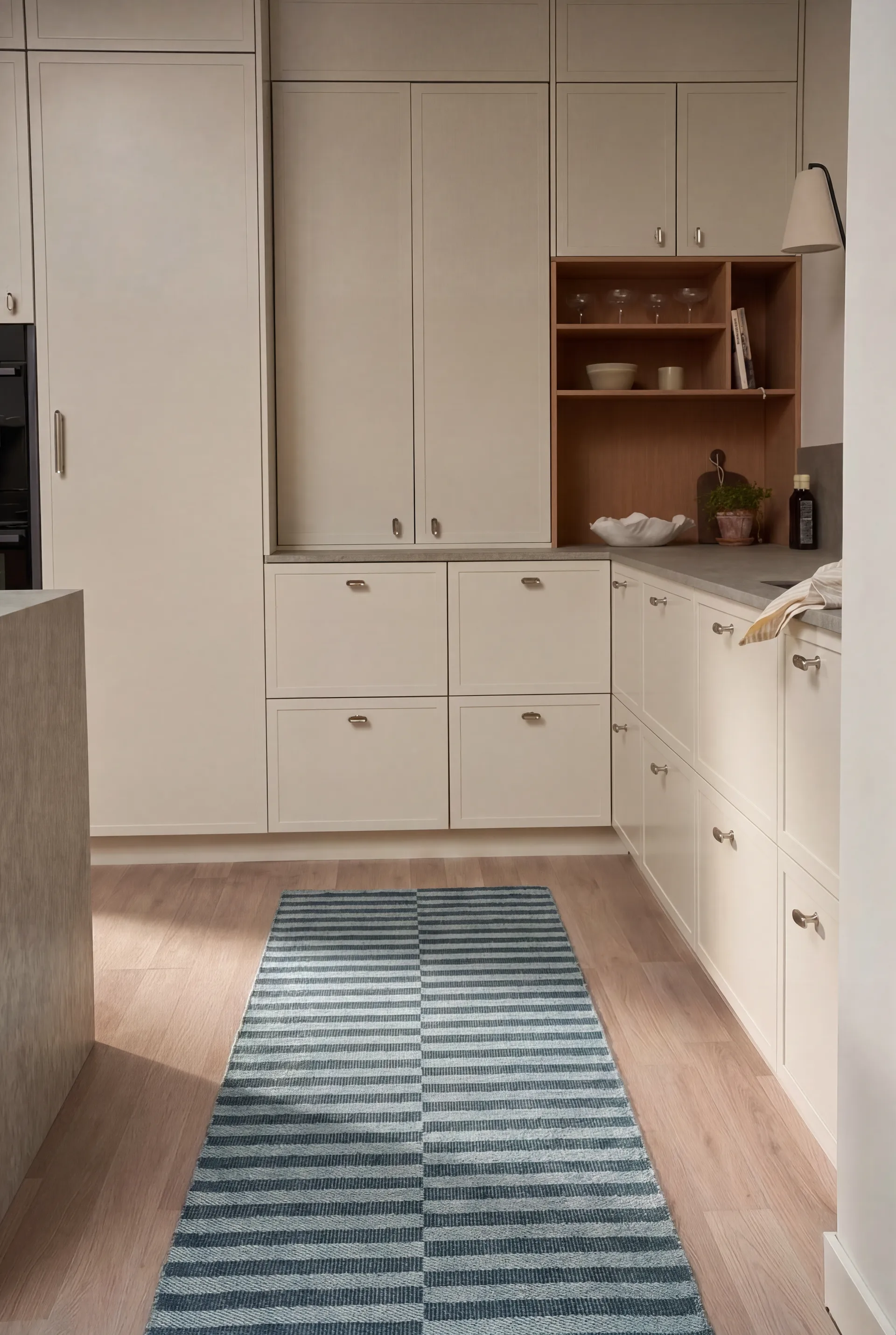 Path runner rug, Ocean blue, 70x200 cm Scandi Living