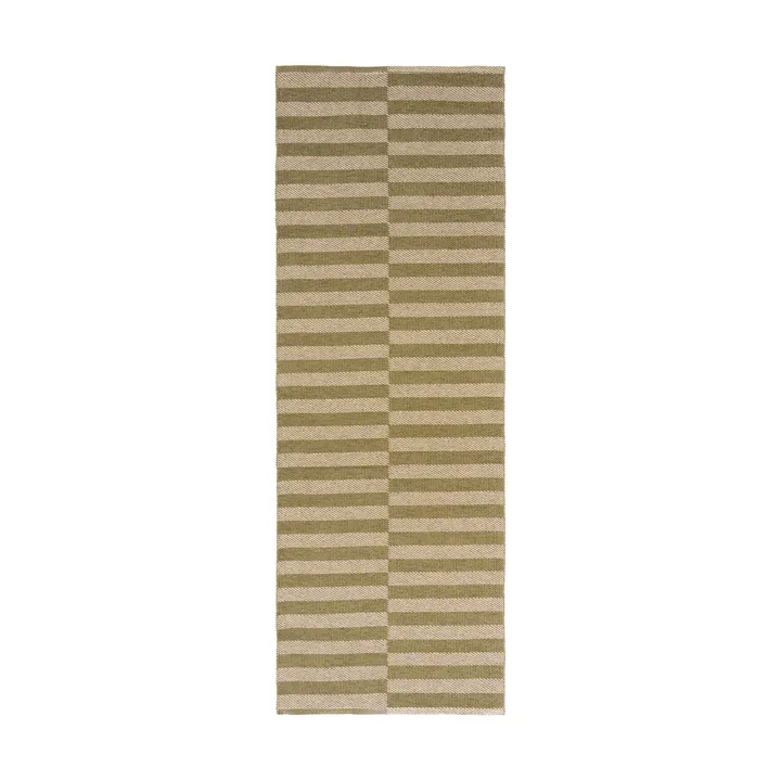 Path runner rug - Olive green, 70x250 cm - Scandi Living