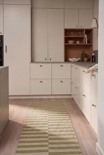 Path runner rug - Olive green, 70x250 cm - Scandi Living