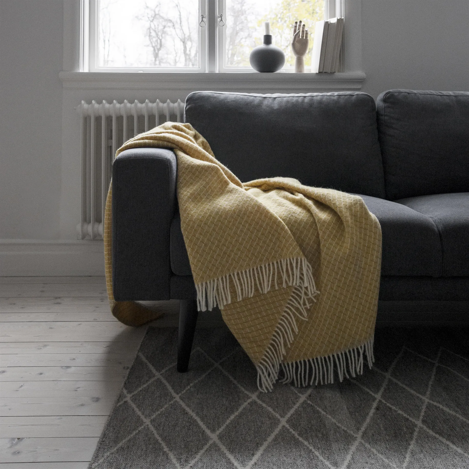 Peak wool rug cream, 170x240 cm Scandi Living
