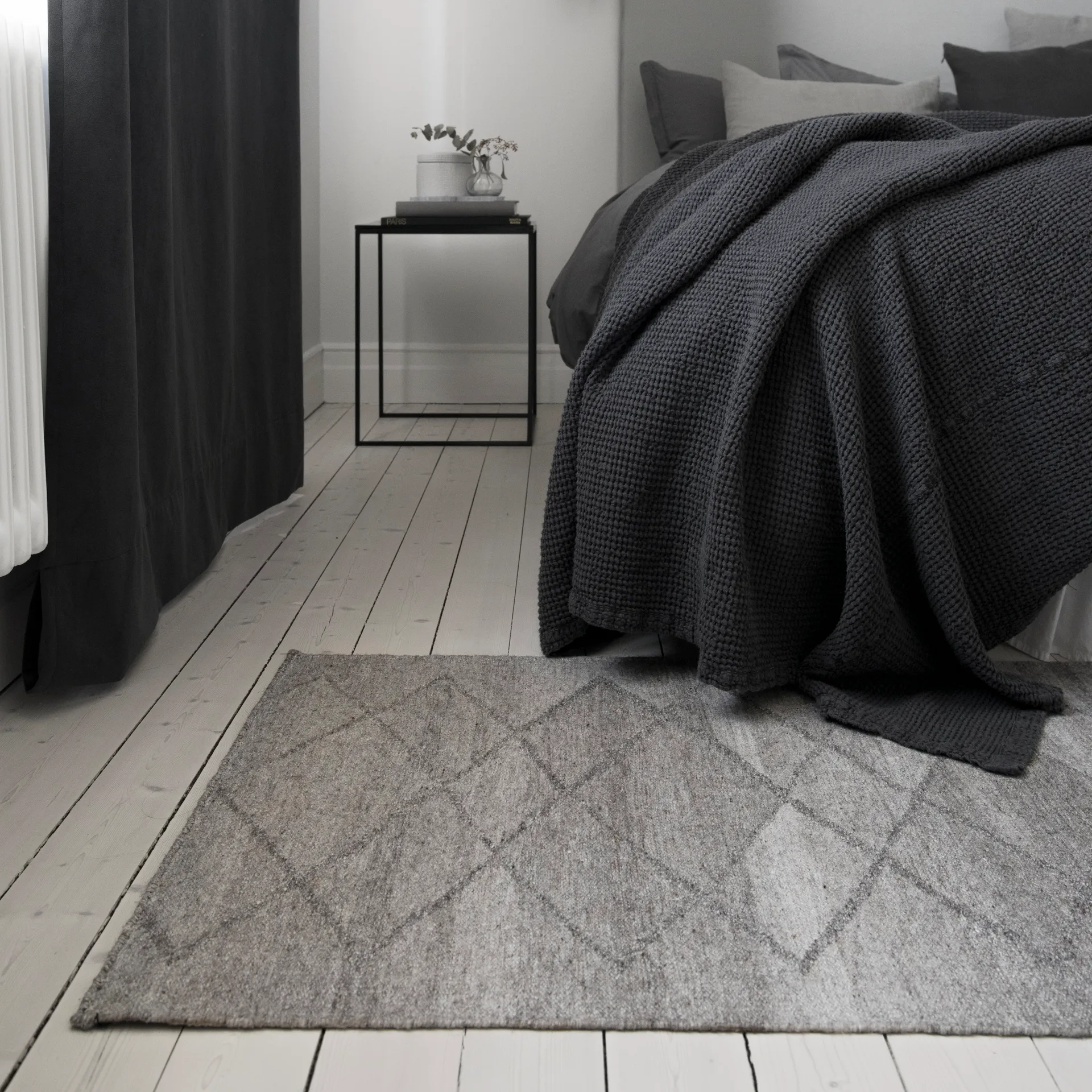 Peak wool rug natural grey, 170x240 cm Scandi Living